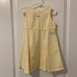 Toddler Yellow Striped Dress